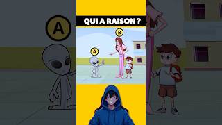 Qui a raison  quiz heroquiz animation enigmes shorts tiktok humour [upl. by Adnert]