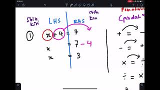 KELAS POWER ALGEBRA 2024 SIRI 3 27 FEB PERSAMAAN LINEAR KAEDAH PINDAH2 amp PERSAMAAN LINEAR SERENTAK [upl. by Airalav662]