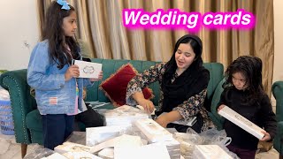 Wedding cards agye finally  surprise gift diya  Sitara Yaseen vlog [upl. by Eatnuahc]