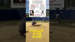 Catcher blocking drill  catcher training drills  catcher passed ball drill [upl. by Wymore312]