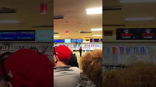 Belmo Bowls Left Handed😱bowling lefty athlete howdoesthisturnintothis subscribe short shorts [upl. by Vastah]