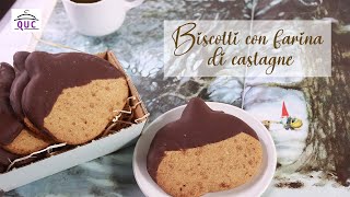 Biscotti maxi con farina di castagne Le ricette dello chef Laura Quintavalle [upl. by Scherman]