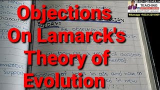 Objections on Lamarcks Theory of Evolution [upl. by Alegnave]