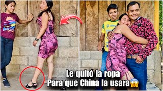 Sara en la cara le tiro la ropa a chinosin imaginar que chino se la regalaría a China😱 [upl. by Annadroj961]