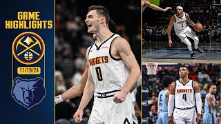 Denver Nuggets vs Memphis Grizzlies Full Game Highlights 📺  111924 [upl. by Anatola]