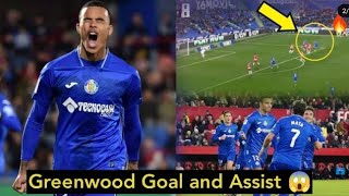 Mason Greenwood Stunning Goal and Assist Vs Granada What a Goal 😱 [upl. by Nikoletta]