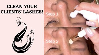 Best Way To Clean Eyelash Extensions for Clients  Yegi Beauty Lash Foam Cleanser [upl. by Olotrab823]