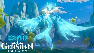 OCEANID WATER BOSS  F2P FRIENDLY DEFEATING TUTORIAL  GENSHIN IMPACT  MHS [upl. by Eanil]