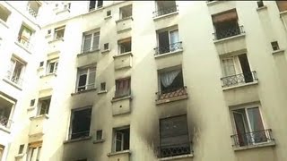 17 blessés dont 5 grièvement dans un incendie à Paris [upl. by Enialb]