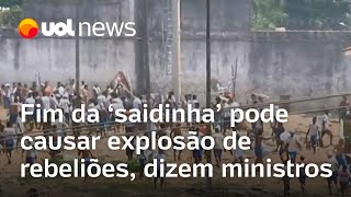 Fim da saidinha temporária pode gerar explosão de rebeliões dizem ministros do STF nos bastidores [upl. by Attej]