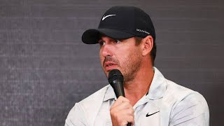 Brooks Koepkas Hilariously Responds to Question About Tiger Woods Cheating Scandal [upl. by Ramed1]