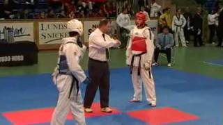 Trelleborg Open Taekwondo Championships 2008 Sweden Male 72 kg Finland vs Ukraine 3 [upl. by Adyahs203]