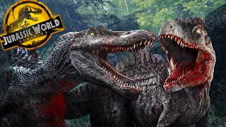 GIGANOTOSAURUS Vs SPINOSAURUS in JURASSIC WORLD DOMINION [upl. by Einneb86]