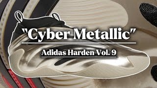 adidas Harden Vol 9 “Cyber Metallic”  Detailed look  Price [upl. by Landy]