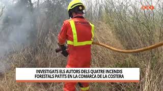 Investigats els autors dels quatre incendis forestals patits en la comarca de La Costera [upl. by Nader]