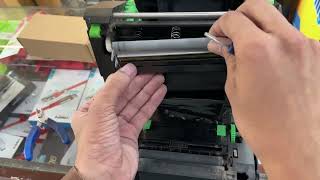 How to change Tsc TE 244 barcode printer head barcodeprinter head printer tsc [upl. by Islek]