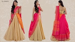 How To Drape Your Saree With A Lehenga  Silk Saree Hack [upl. by Neerroc536]