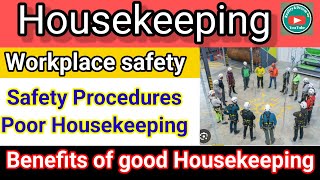 TBT on Housekeeping in hindi  Housekeeping safety training Benifits of good Housekeeping  TBT HSE [upl. by Sarge]