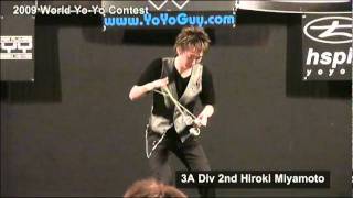 World YoYo Contest 2009  3A Div 2nd Hiroki Miyamoto [upl. by Ahsekal]