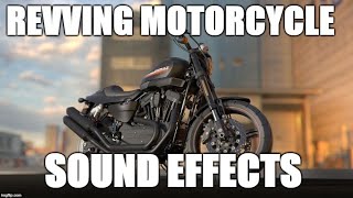 Revving motorcycle engine  Sound effects [upl. by Harden]