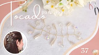 Aprende a hacer Tocados para novias  DIY Accesorios para novias [upl. by Ahtoelc]