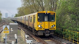 Merseyrail Class 507 Pep services  other services at Liverpool South Parkway amp Hunts Cross 3524 [upl. by Kcirde]