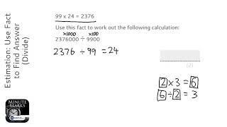 Estimation Use Fact to Find Answer Divide Grade 3  OnMaths GCSE Maths Revision [upl. by Rosenwald809]