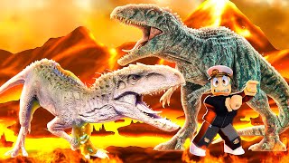 DINOSAURS vs HUMANS in ROBLOX [upl. by Airec]