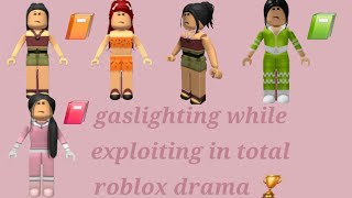 i won by gaslighting and exploiting in total roblox drama [upl. by Aicenod]