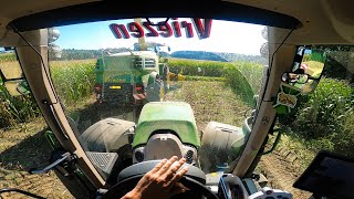 Cab View  Fendt 724 Vario  Mais Silage [upl. by Forsta]