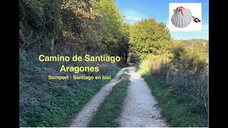 4k Camino de Santiago en bici Ruta Aragonesa 17 Etapas Somport  Santiago Octubre 2023 [upl. by Erapsag]