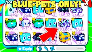 i traded ONLY BLUE PETS Pet simulator x [upl. by Akeryt758]