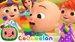 The Colors Song with Popsicles  CoComelon  Nursery Rhymes and Songs for Kids [upl. by Ahsatin]