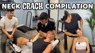 6 MINUTES OF NECK CRACKS ASMR  Dr Tyler the Chiropractor Best of TikTok Compilation [upl. by Timrek602]