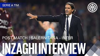 SALERNITANA 04 INTER  INZAGHI INTERVIEW 🎙️⚫🔵 [upl. by Merill]