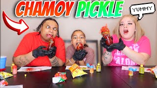 TRYING THE VIRAL CHAMOY PICKLE KIT 🥒 REVIEW GONE WRONG [upl. by Buyer]