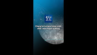 Xinhua News  Change6 enters lunar orbit after nearmoon braking [upl. by Petromilli]