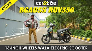 BGauss RUV350  First Ride  Review  Electric  carandbike [upl. by Eniotna]