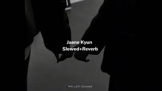 Jaane Kyun  Tanveer Evan  SlowedReverb  MR LofiSlowed [upl. by Einahpetse]