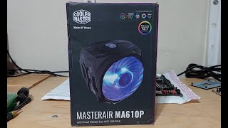 INSTALACION DEL COOLER MASTERAIR MA610P EN RYZEN 7 5700X [upl. by Nattirb462]