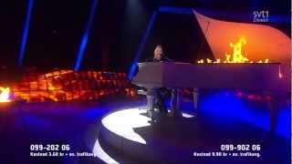 Ralf Gyllenhammar  Bed on fire HD Melodifestivalen 2013 [upl. by Ttihw]