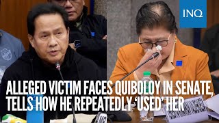 Alleged victim faces Quiboloy in Senate tells how he repeatedly ‘used’ her [upl. by Jeraldine18]