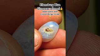 Ellensburg Blue Cabochon Giveaway Winner is Ray C lapidary crystals gemstone agate geology [upl. by Chemesh]