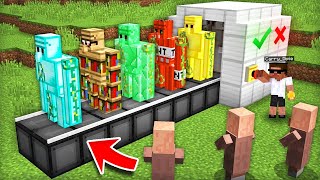 I OPENED A CUSTOM GOLEMS SHOP IN MINECRAFT🔥 [upl. by Mannos]