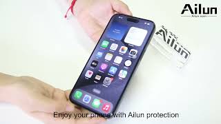 Ailun How to install privacy screen and lens protector on iPhone 15 Pro15 Pro Max [upl. by Eidnyl]