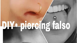 DIY•piercing falsos [upl. by Ardiekal620]