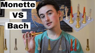 Monette vs Bach vs Yamaha  Trumpet Mouthpiece Tour and Comparisons [upl. by Oster]