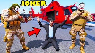 Franklins Joker Army Killed Michael Two Face In GTA 5  SHINCHAN and CHOP [upl. by Packton]