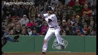 DUSTIN PEDROIA Slow Motion Home Run Baseball Swing Hitting Mechanics Instructions [upl. by Suqram268]