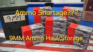 Ammo Shortage 9mm ammo haullong term storage [upl. by Avigdor]